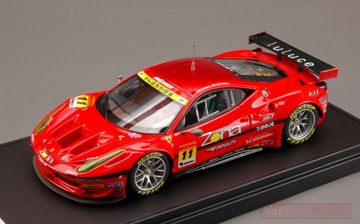 MODELLINO IN SCALA COMPATIBILE CON FERRARI 458 GT2 N.11 SUPER GT 300 2011 1:43 (MAKE UP FOR EBBRO) EBBRO EB44678