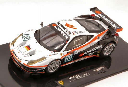 SCALE MODEL COMPATIBLE WITH FERRARI 458 ITALIA GT2 N.89 LM 2011 FAMBACHER-SIMONSEN-KEEN 1:43 HOT WHEELS HWX5498