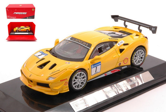 MODÈLE RÉDUIT COMPATIBLE AVEC FERRARI 488 CHALLENGE N.1 2016 1:43 BURAGO BU36306