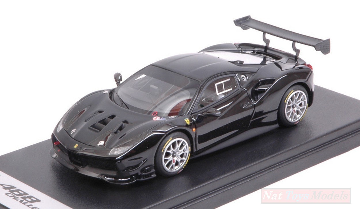 MODELLINO IN SCALA COMPATIBILE CON FERRARI 488 CHALLENGE NERO DS 1250 1:43 LOOKSMART LS476D