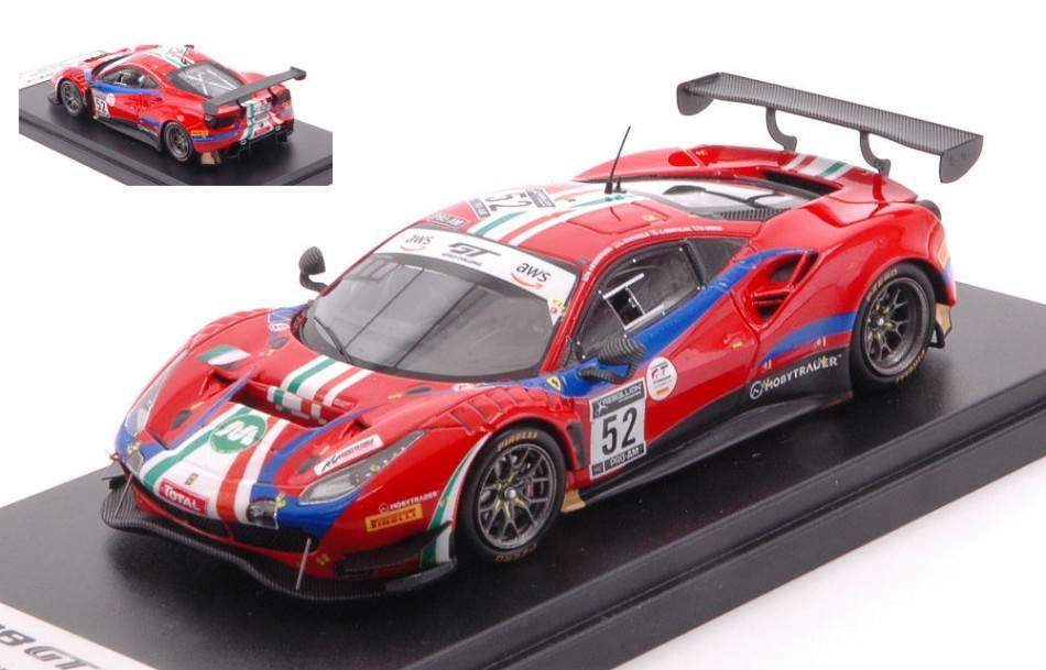 SCALE MODEL COMPATIBLE WITH FERRARI 488 GT3 EVO N.52 24H SPA 2020 HOMMERS./MACH./BERTOL./SERRA 1:43 LOOKSMART LSRC088