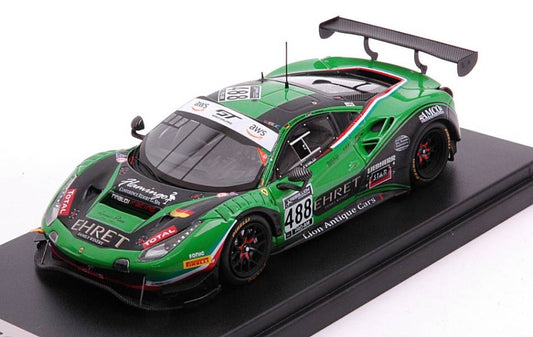 MODELLINO IN SCALA COMPATIBILE CON FERRARI 488 GT3 EVO N.72 24H SPA 2020 EHRET/KEILW./MASTRON./PEREL 1:43 LOOKSMART LSRC086