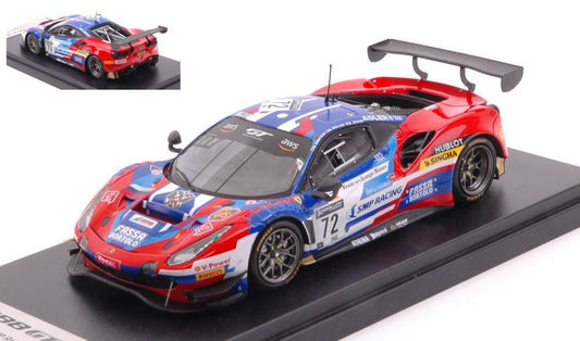 MODELLINO IN SCALA COMPATIBILE CON FERRARI 488 GT3 EVO N.72 24H SPA 2020 MOLINA/SIROTKIN/RIGON 1:43 LOOKSMART LSRC085