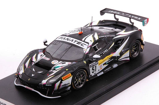 MODELLINO IN SCALA COMPATIBILE CON FERRARI 488 GT3 N.51 IRON LYNX WINN.24H SPA LEDOG./NIELS./PIER GUIDI1:43 LOOKSMART LSRC103