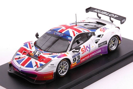 MODELLINO IN SCALA COMPATIBILE CON FERRARI 488 GT3 N.93 TEAM GREAT BRITAIN VALLEL.2019 HAIGH/FROGGATT 1:43 LOOKSMART LSRC079