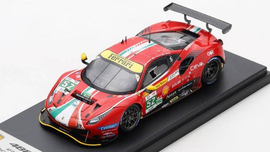 MODELLINO IN SCALA COMPATIBILE CON FERRARI 488 GTE EVO AF CORSE N.52 3rd LMGTE 2022 MOLINA/FUOCO/RIGON 1:43 LOOKSMART LSLM140