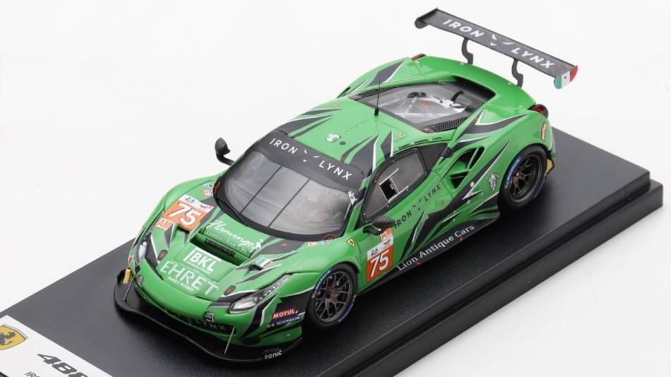 SCALE MODEL COMPATIBLE WITH FERRARI 488 GTE EVO IRON LYNX N.75 LM 2022 EHRET/HOOK/VARRONE 1:43 LOOKSMART LSLM151