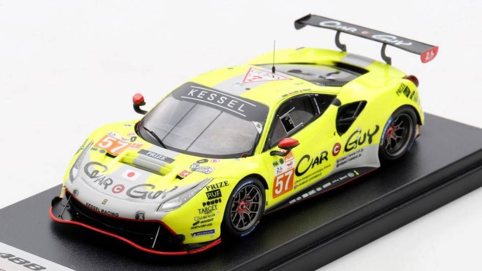 SCALE MODEL COMPATIBLE WITH FERRARI 488 GTE EVO KESSEL RN57 LM 2022 KIMURA/SCHANDORFF/JENSEN 1:43 LOOKSMART LSLM145