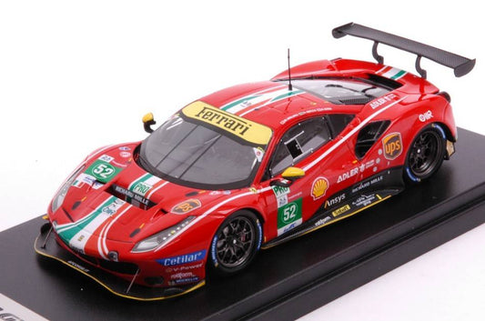 MODELLINO IN SCALA COMPATIBILE CON FERRARI 488 GTE EVO N.52 LMGTE 24H LM 2021 SERRA/MOLINA/BIRD 1:43 LOOKSMART LSLM122