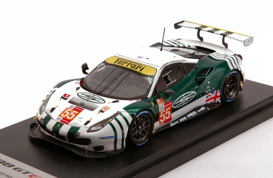 MODELLINO IN SCALA COMPATIBILE CON FERRARI 488 GTE EVO N.55 LMGTE 24H LM 2021 CAMERON/PEREL/GRIFFIN 1:43 LOOKSMART LSLM125