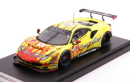 MODELLINO IN SCALA COMPATIBILE CON FERRARI 488 GTE EVO N.57 LMGTE 24H LM 2021 KIMURA/AANDREWS/JENSEN 1:43 LOOKSMART LSLM126