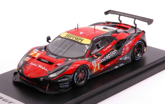 MODELLINO IN SCALA COMPATIBILE CON FERRARI 488 GTE EVO N.71 LMGTE 24H LM 2021 IRIBE/MILLROY/BARNICOAT 1:43 LOOKSMART LSLM129