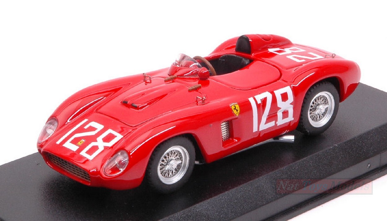 MODELLINO IN SCALA COMPATIBILE CON FERRARI 500 TR N.128 WINNER BRYNFAN TYDDYN ROAD RACES 1956 C.SHELBY 1:43 ART MODEL AM0380