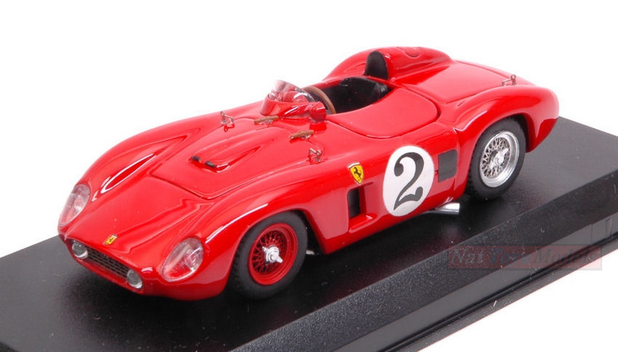 MODELLINO IN SCALA COMPATIBILE CON FERRARI 500 TR N.2 2nd NASSAU TROPHY RACE 1956 MASTEN GREGORY 1:43 ART MODEL AM0379