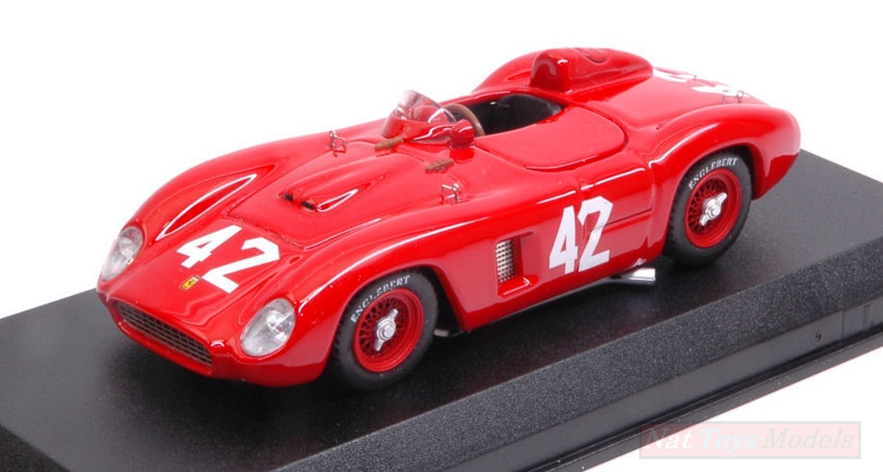 MODELLINO IN SCALA COMPATIBILE CON FERRARI 500 TR N.42 8th GP CUBA 1957 M.GREGORY 1:43 ART MODEL AM0387