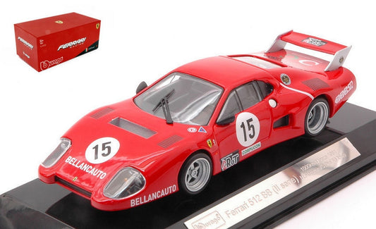 SCALE MODEL COMPATIBLE WITH FERRARI 512 BB 2a S N.15 1000 KM MONZA 1981 FLAMMINI-DINI-VIOLATI 1:43 BURAGO BU36308