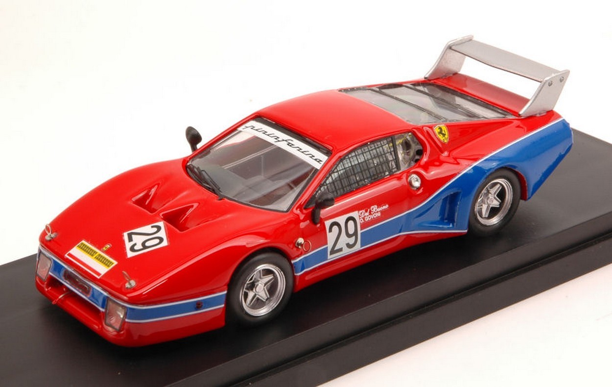 SCALE MODEL COMPATIBLE WITH FERRARI 512 BB LM N.29 9th 6 H MUGELLO 1981 G.DEL BUONO-O.GOVONI 1:43 BEST MODEL BT9613