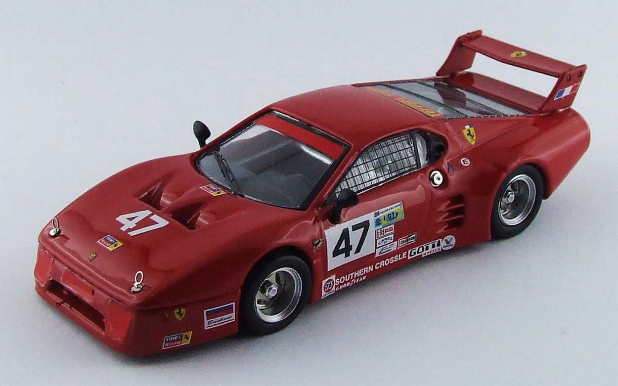 MODELE REDUIT COMPATIBLE AVEC FERRARI 512 BB LM N.47 RETRAITE DAYTONA 1982 DAVIS-DE DRYVER 1:43 MEILLEUR MODELE BT9546