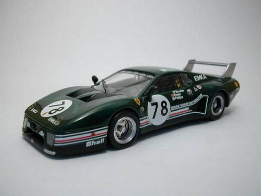 MODELLINO IN SCALA COMPATIBILE CON FERRARI 512 BB LM N.78 23th LM 1980 ROURKE-DOWN-PHILLIPS 1:43 BEST MODEL BT9285