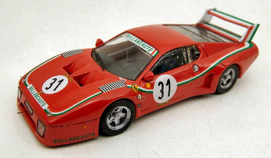 MODELLINO IN SCALA COMPATIBILE CON FERRARI 512 BB N.31 DNF 1000 KM MONZA 1980 DINI-VIOLATI 1:43 BEST MODEL BT9279