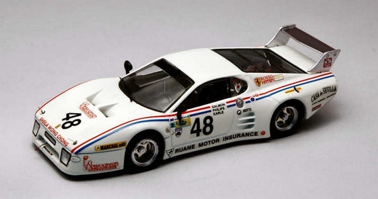 MODELLINO IN SCALA COMPATIBILE CON FERRARI 512 BB N.48 DNF LM 1981 PHILLIPS-SALMON-EARLE 1:43 BEST MODEL BT9330