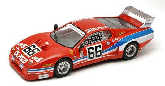 MODELLINO IN SCALA COMPATIBILE CON FERRARI 512 BB N.66 53th 24 H DAYTONA 1979 ANDRUET-DINI-BALLOT LENA 1:43 BEST MODEL BT9318