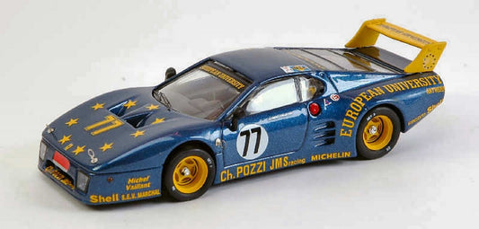 MODELLINO IN SCALA COMPATIBILE CON FERRARI 512 BB N.77 DNF LM 1980 J.C.ANDRUET-C.BALLOT LENA 1:43 BEST MODEL BT9339