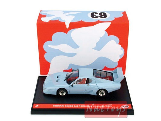 SCALE MODEL COMPATIBLE WITH FERRARI 512 BB SCUDERIA POZZI LM 1979 (DECALS x N.62 AND 63) 1:43 BRUMM BMK002