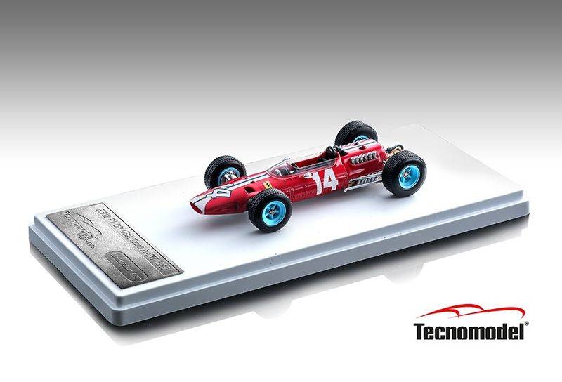 SCALE MODEL COMPATIBLE WITH FERRARI 512 F1 N.14 GP USA TEAM NART 1965 PEDRO RODRIGUEZ 1:43 TECNOMODEL TMD43011D