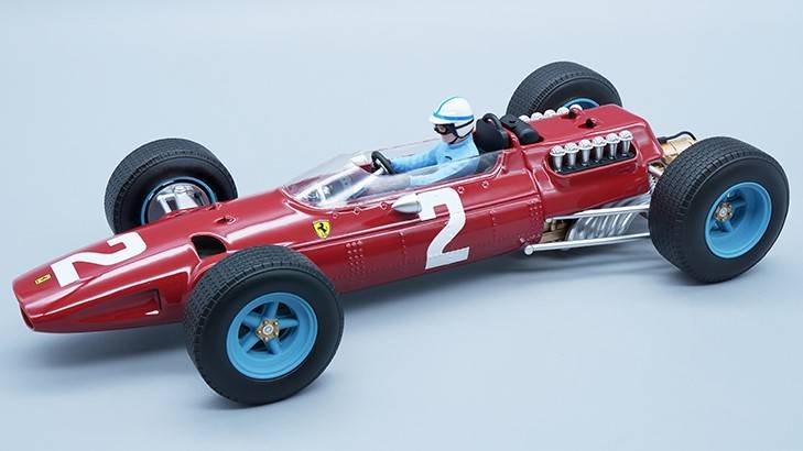 MODELLINO IN SCALA COMPATIBILE CON FERRARI 512 F1 N.2 ZANDVOORT GP 1965 J.SURTEES W/DRIVER 1:18 TECNOMODEL TMD18098C