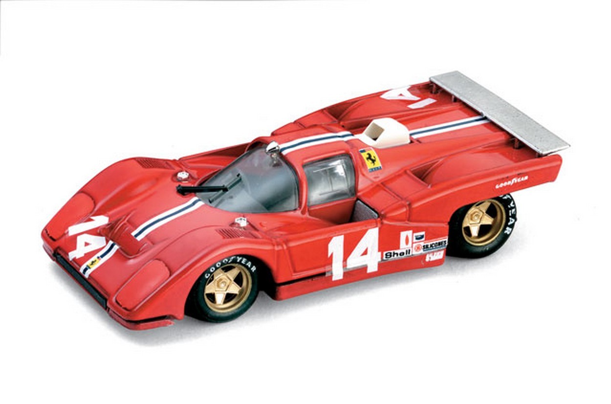 SCALE MODEL COMPATIBLE WITH FERRARI 512 M N.14 DNF WATKINS GLEN 1971 S.POSEY-R.BUCKNUM 1:43 BRUMM BM0231