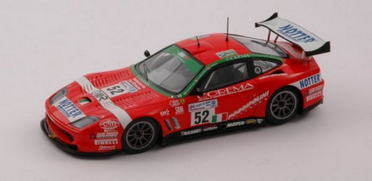 SCALE MODEL COMPATIBLE WITH FERRARI 550 MARANELLO N.52 LM 05 RED LINE RL052