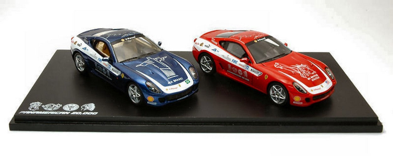 MODELE REDUIT COMPATIBLE AVEC FERRARI 599 PANAMERICA SET 06 1:43 RED LINE RL108