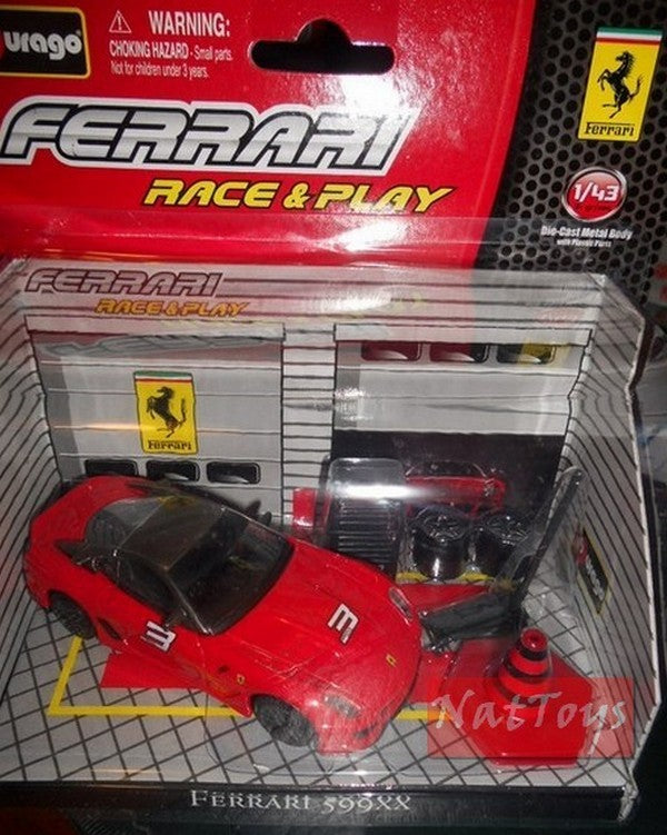 SCALE MODEL COMPATIBLE WITH Ferrari 599X Race &amp; Play Auto 1:43 BURAGO