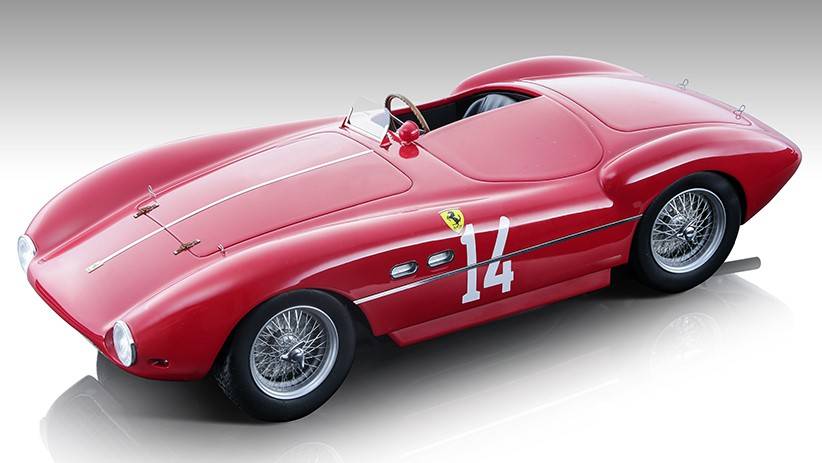 MODELLINO IN SCALA COMPATIBILE CON FERRARI 735S N.14 GP DELL'AUTODROMO 1953 ASCARI 1:18 TECNOMODEL TMD18246B