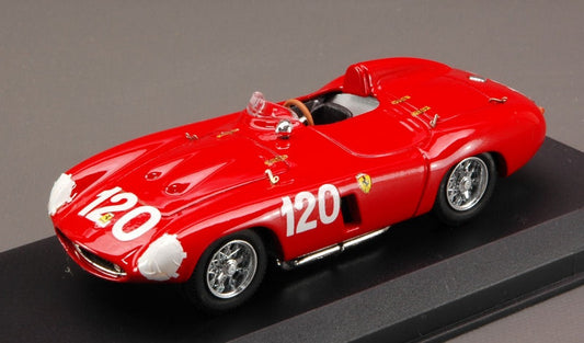 MODELLINO IN SCALA COMPATIBILE CON FERRARI 750 MONZA N.120 RETIRED T.FLORIO 1955 MAGLIOLI-SIGHINOLFI 1:43 BEST MODEL BT9047