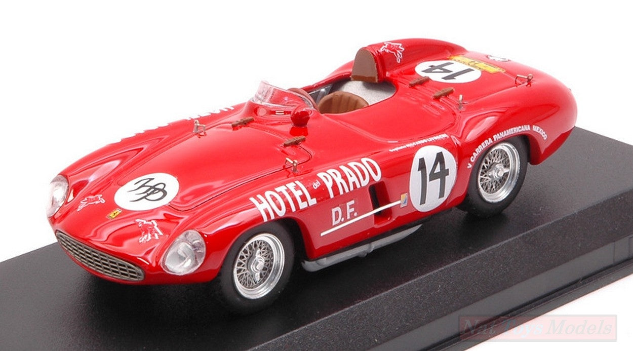 MODÈLE RÉDUIT COMPATIBLE AVEC FERRARI 750 MONZA N.14 CARRERA PANAMERICANA 1954 BRACCO-LIVOCCHI 1:43 ART MODEL AM0413