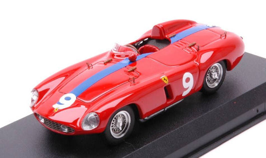 MODELLINO IN SCALA COMPATIBILE CON FERRARI 750 MONZA N.9 WINNER G.P.AGADIR MAROCCO 1955 MIKE SPARKEN 1:43 ART MODEL AM0444