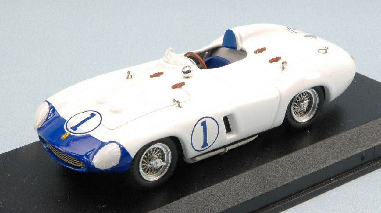 MODELLINO IN SCALA COMPATIBILE CON FERRARI 857 S N.1 ACCIDENT NASSAU TROPHY 1956 P.HILL 1:43 ART MODEL AM0291