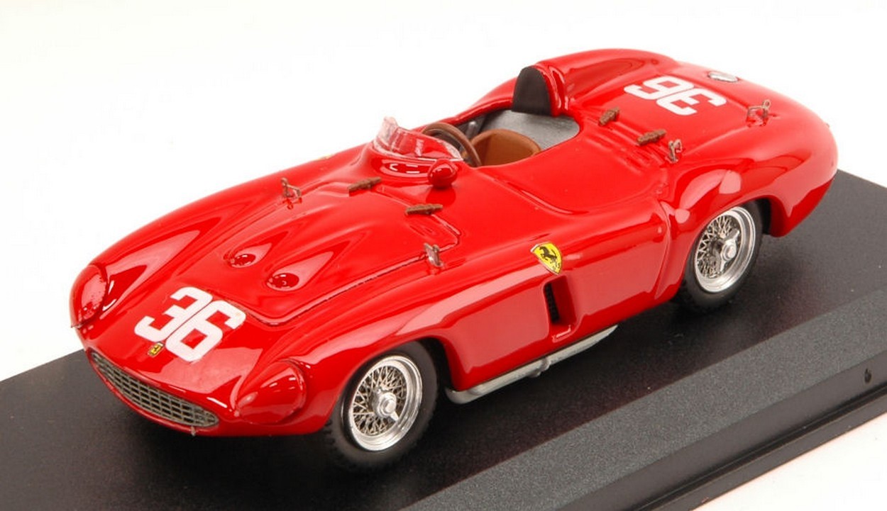 MODELLINO IN SCALA COMPATIBILE CON FERRARI 857 S N.36 WINNER BUENOS AIRES 1956 HILL-GENDEBIEN 1:43 ART MODEL AM0281