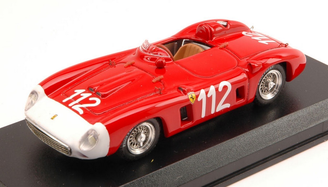 MODELLINO IN SCALA COMPATIBILE CON FERRARI 860 MONZA N.112 RETIRED T.FLORIO 1956 E.CASTELLOTTI 1:43 ART MODEL AM0197