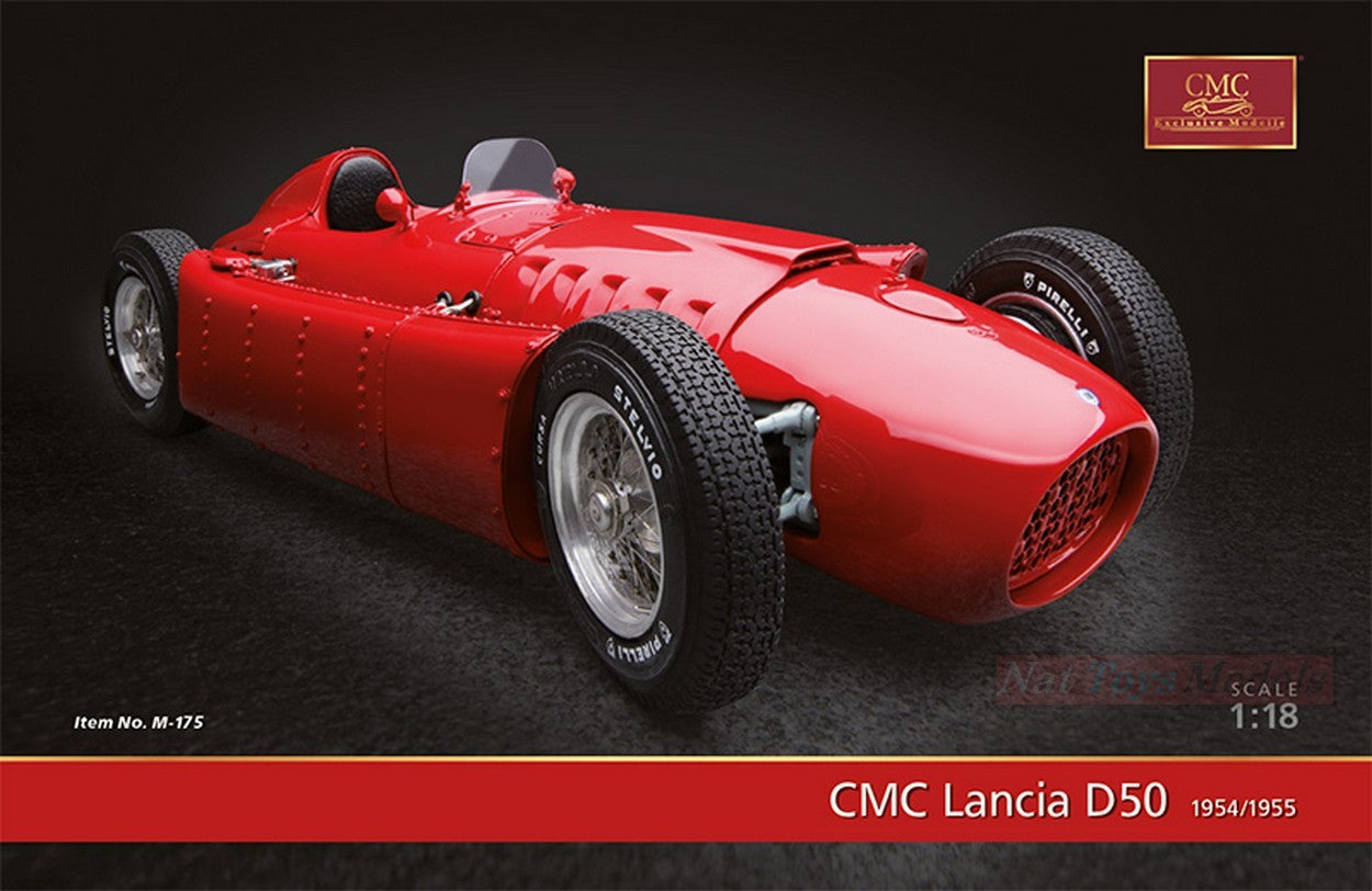 MODELLINO IN SCALA COMPATIBILE CON FERRARI D50 1954-55 PRESS VERSION RED 1:18 CMC CMC175