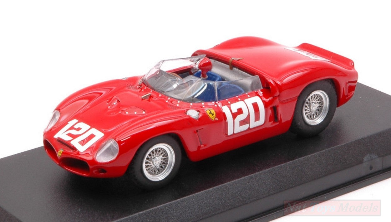 SCALE MODEL COMPATIBLE WITH FERRARI DINO 196 SP N.120 2nd T.FLORIO 1962 G.BAGHETTI-L.BANDINI 1:43 ART MODEL AM0022-2