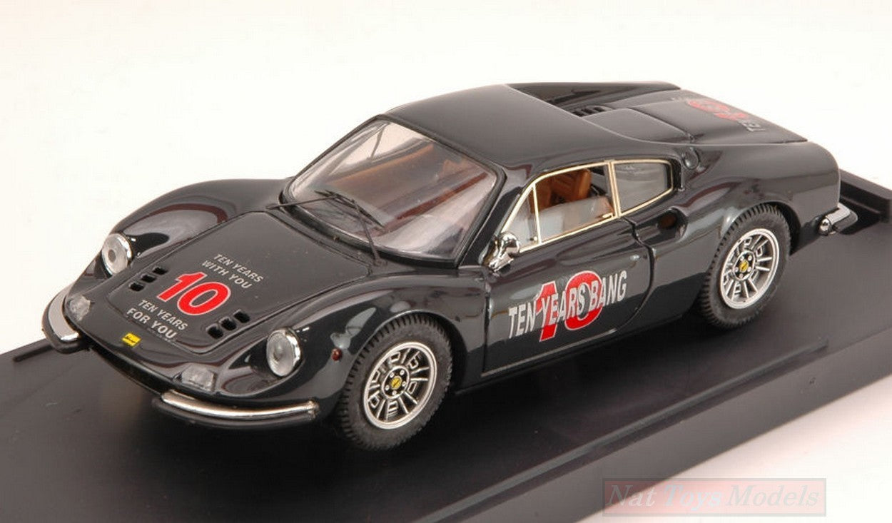 SCALE MODEL COMPATIBLE WITH FERRARI DINO 246 GT TEN YEARS BANG LIMITED 1:43 BANG BG1035