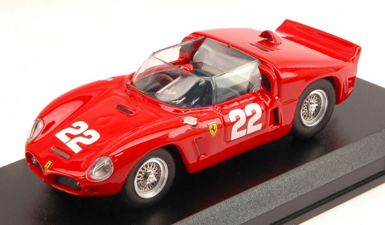 MODELLINO IN SCALA COMPATIBILE CON FERRARI DINO 246 SP N.22 LM TEST 1961 VON TRIPS-HILL-MAIRESSE 1:43 ART MODEL AM0260