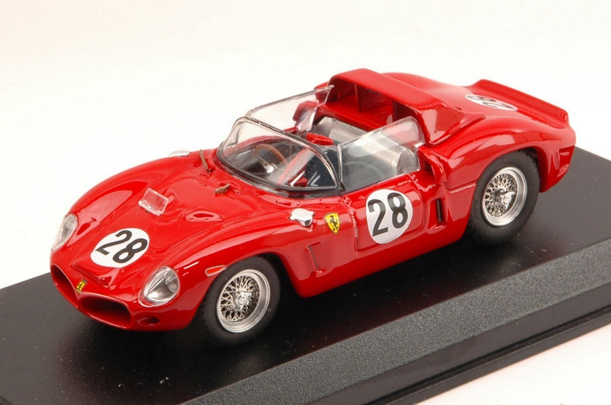 MODELLINO IN SCALA COMPATIBILE CON FERRARI DINO 246 SP N.28 26th LM 1962 R.RODRIGUEZ-P.RODRIGUEZ 1:43 ART MODEL AM0042