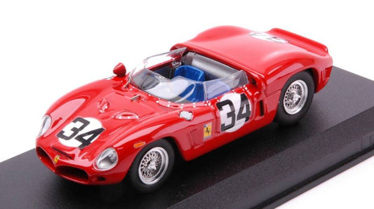 MODELLINO IN SCALA COMPATIBILE CON FERRARI DINO 246 SP N.34 12 H SEBRING 1962 PEDRO E RICC.RODRIGUEZ 1:43 ART MODEL AM0209