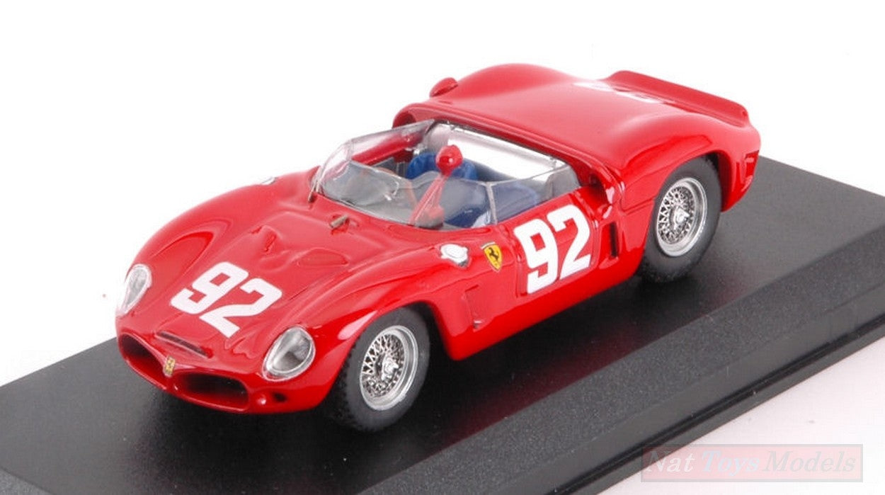 SCALE MODEL COMPATIBLE WITH FERRARI DINO 246 SP N.92 WINNER 1000 KM NURBURGRING 1962 HILL-GENDEBIEN ART MODEL AM0034-2