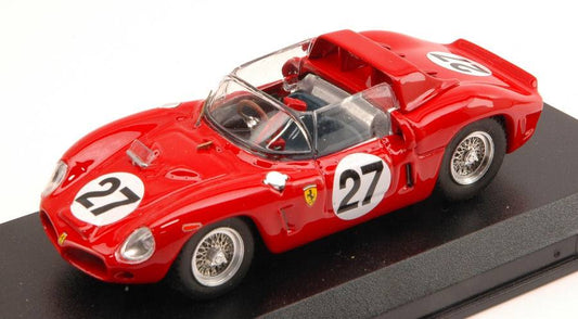 MODELLINO IN SCALA COMPATIBILE CON FERRARI DINO 268 SP N.27 24 h LE MANS 1962 BAGHETTI-SCARFIOTTI 1:43 ART MODEL AM0212