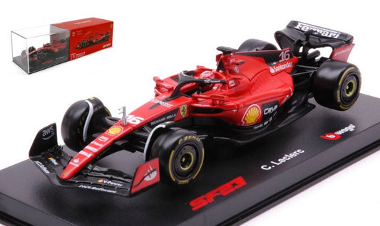 MODELE REDUIT COMPATIBLE AVEC FERRARI F-23 N.55 2023 CARLOS SAINZ SIGNATURE 1:43 BURAGO BU36835S